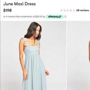 Show Me Your Mumu Silver Sage Bridesmaid Dress